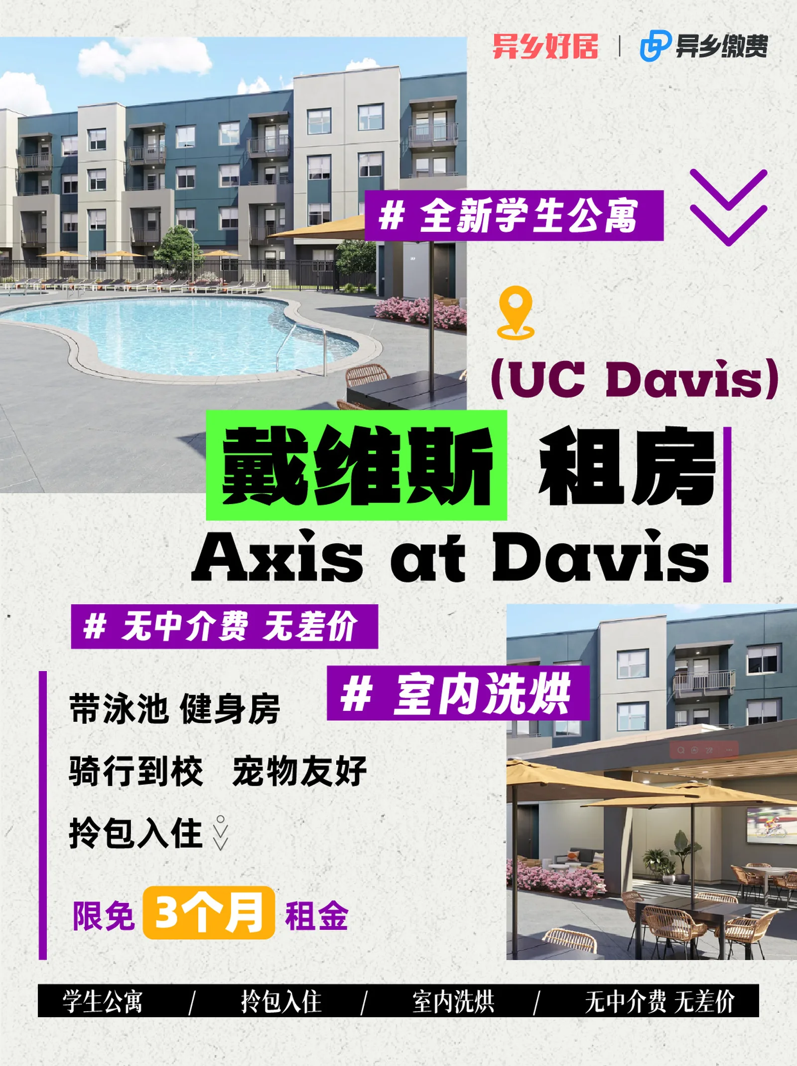 UCDavis 租房|Axis at Davis 性价比真的高