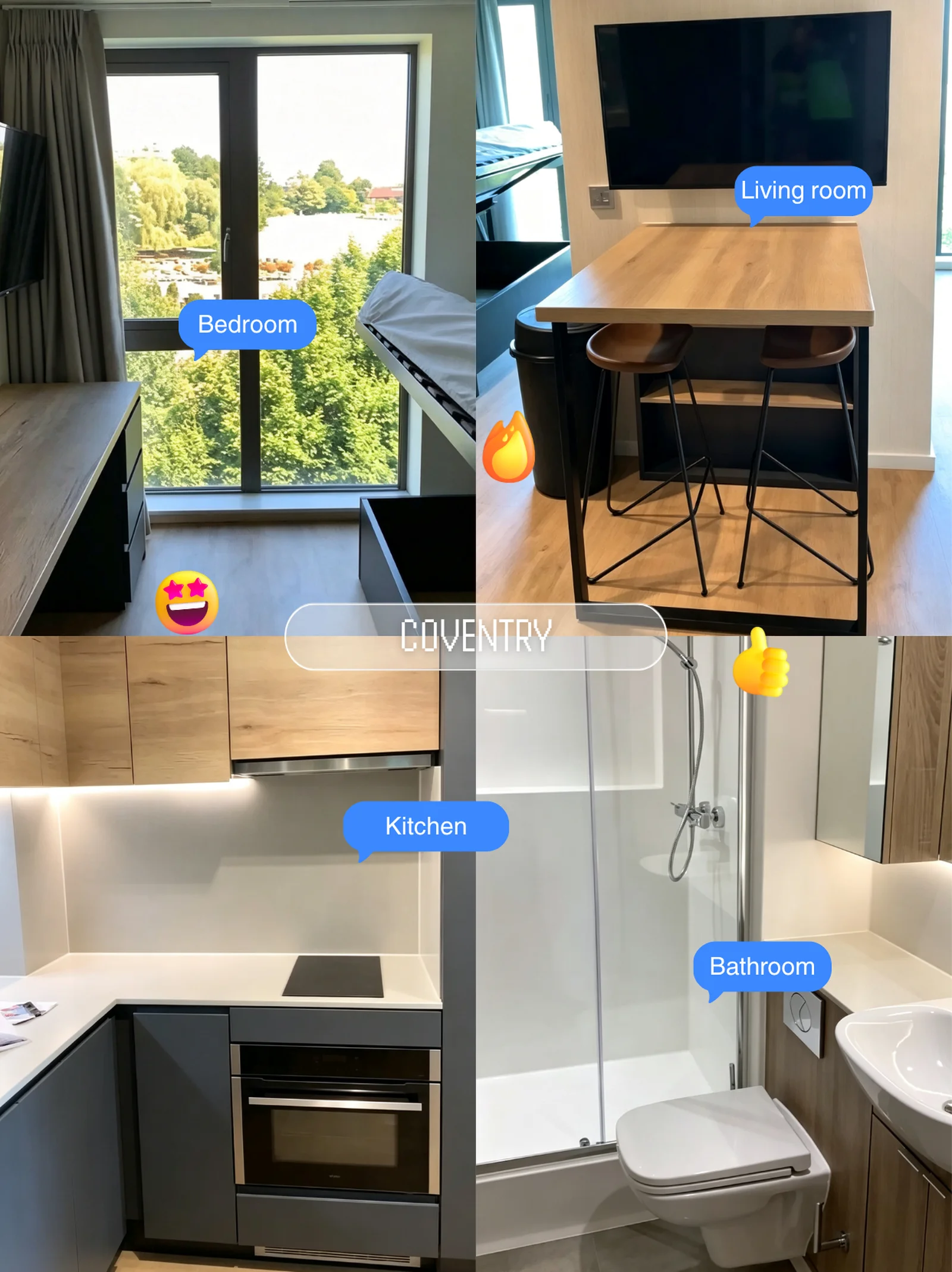 考文垂租房｜高性价近华威Twin Room 户型
