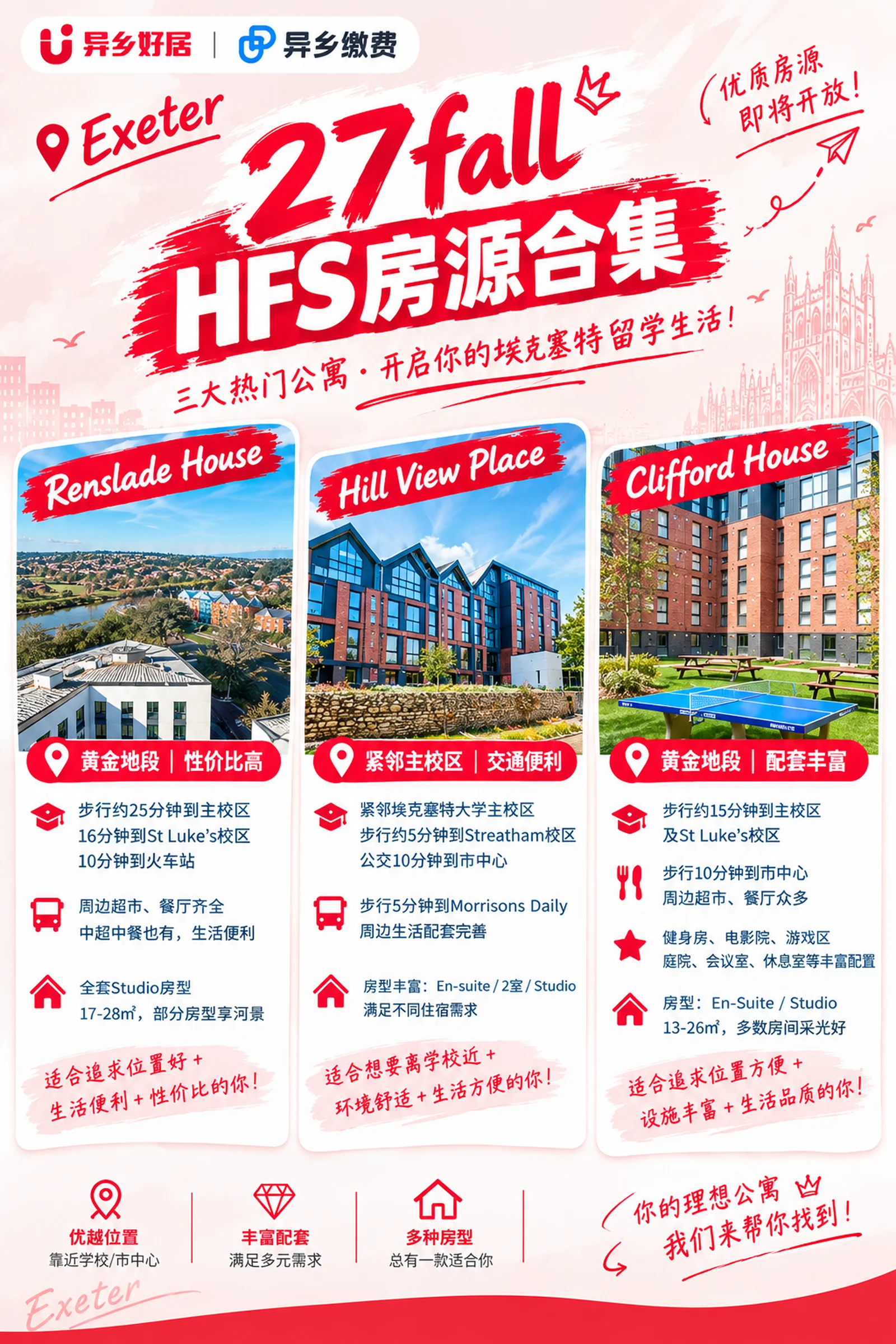 🏠埃克塞特租房笔记 | 27Fall学生公寓小合集