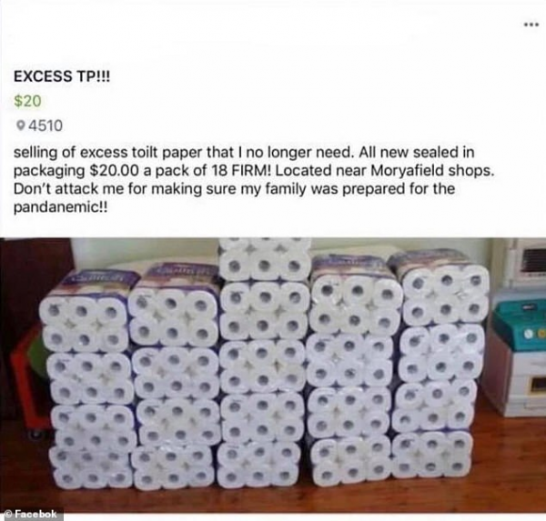 澳洲女丧心病狂囤近400卷厕纸，双倍价格网上出售！被喷惨了！-异乡好居