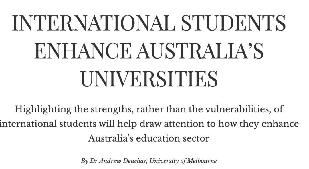 墨尔本大学专家呼吁：应该关注留学生带来的好处！下学期还能返澳吗？-异乡好居