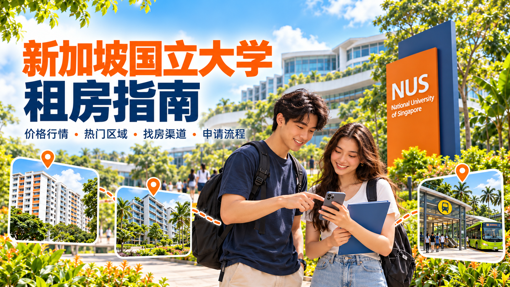 新加坡国立大学租房指南:价格行情、热门区域、渠道推荐与申请流程详解-异乡好居