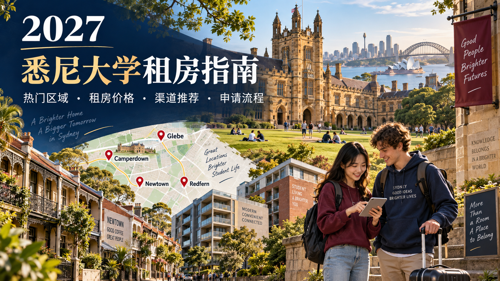 悉尼大学租房指南:租房区域、渠道、费用与申请流程全解析-异乡好居