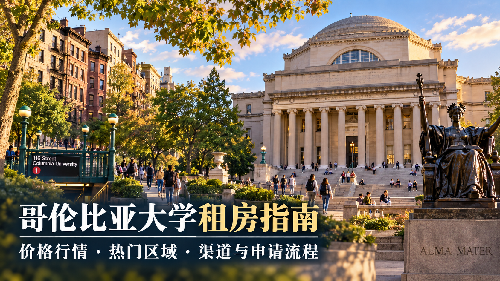 哥伦比亚大学租房指南:热门区域、租金价格、渠道推荐与找房流程-异乡好居