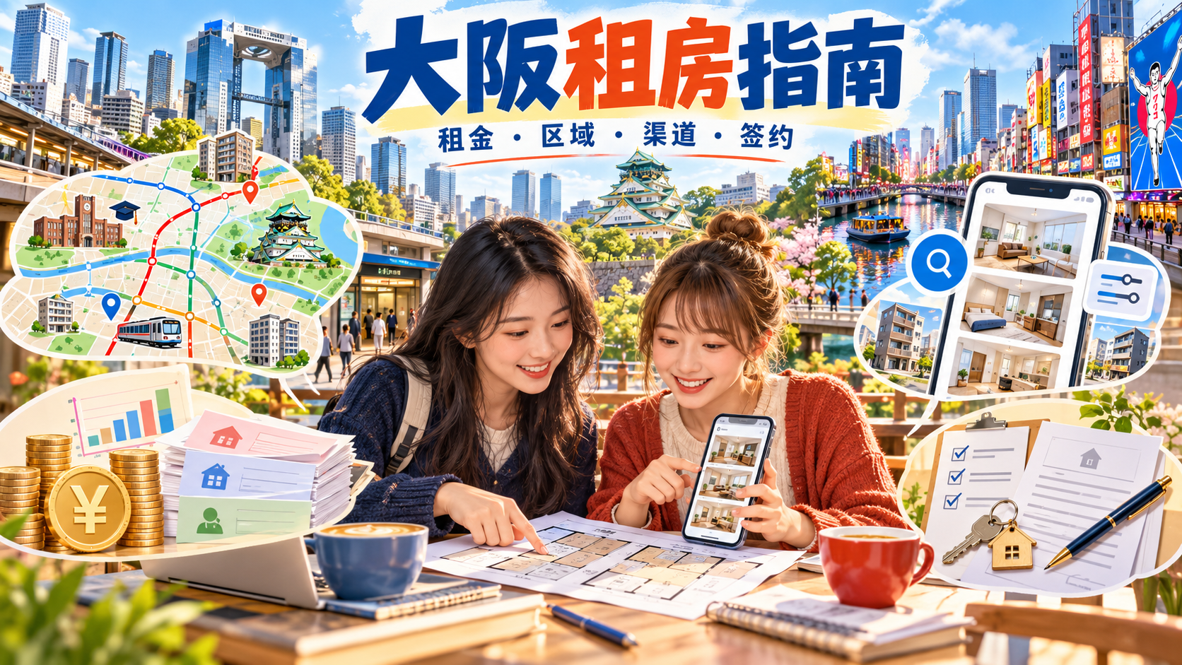 大阪租房全攻略:价格行情、热门区域、找房渠道与申请流程-异乡好居