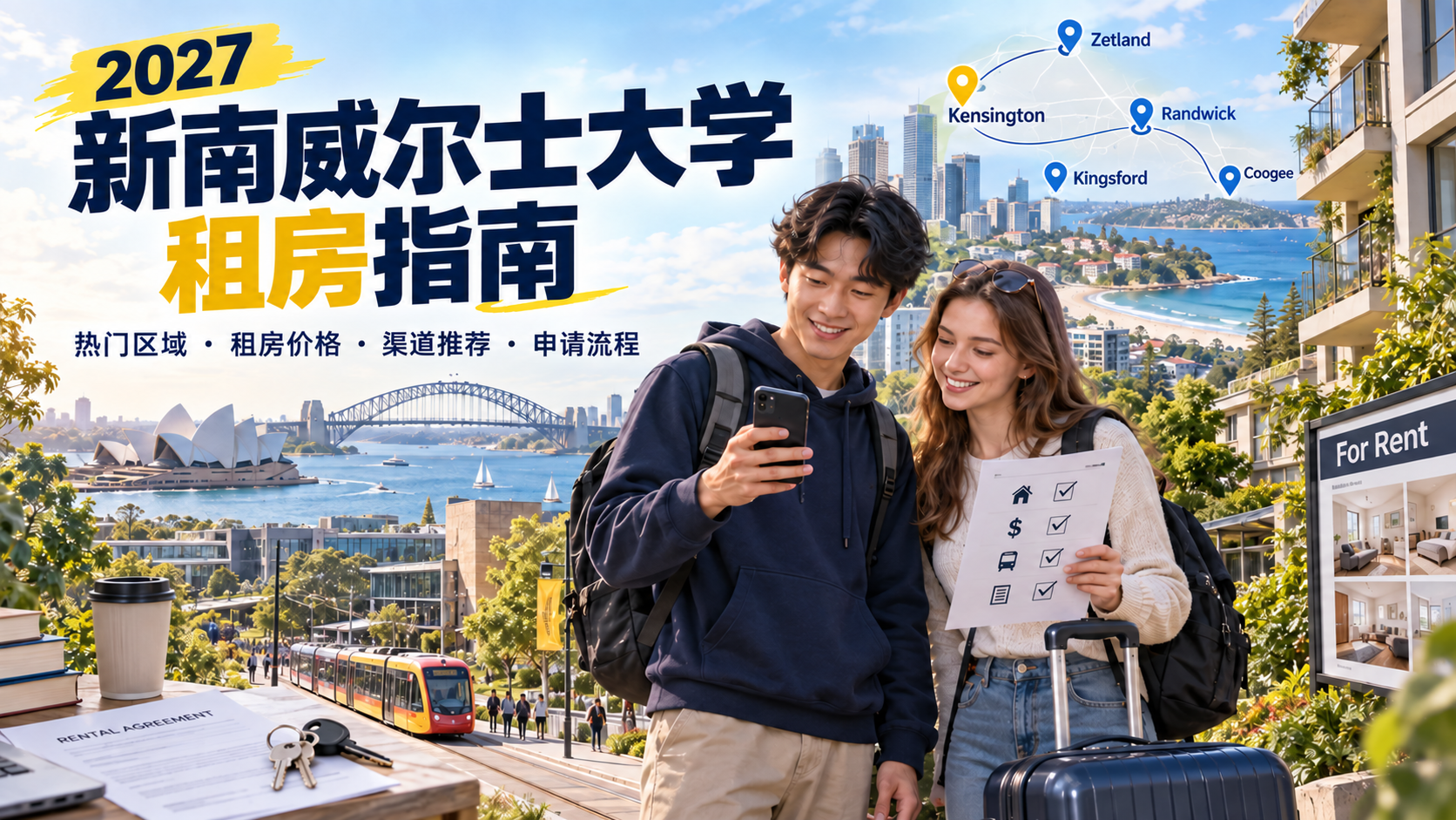 新南威尔士大学租房指南:租房区域、渠道、费用与申请流程全解析-异乡好居