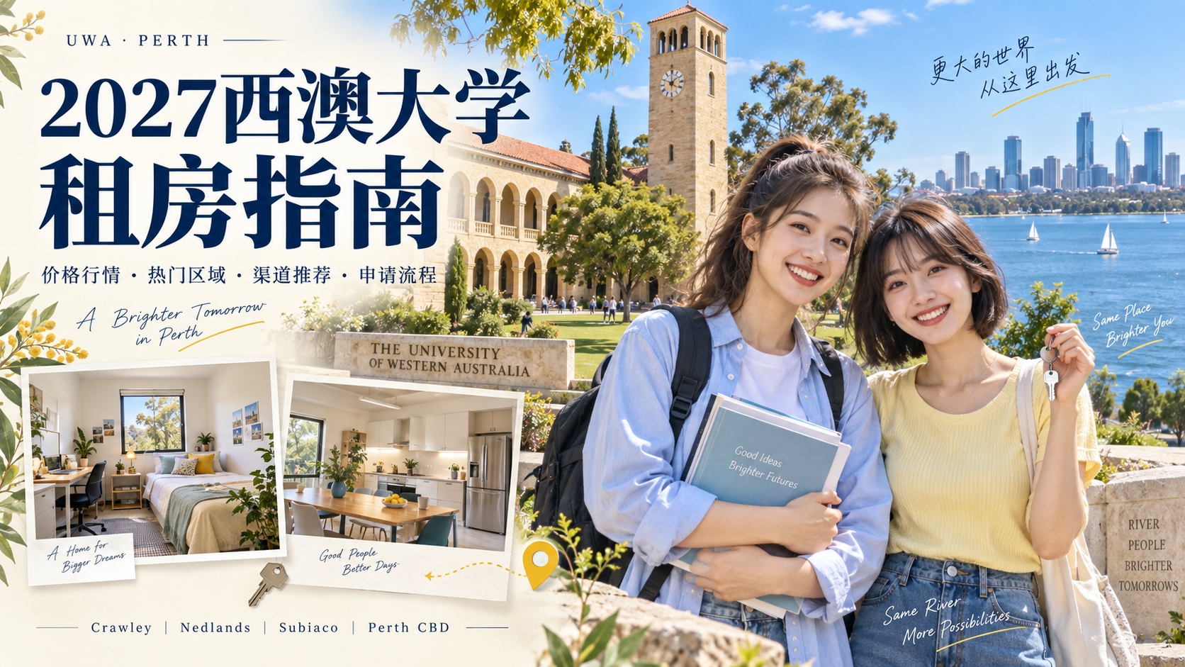 西澳大学租房指南:价格行情、热门区域、渠道推荐与申请流程详解-异乡好居