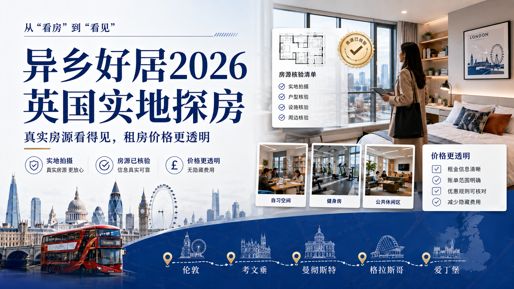 异乡好居2026英国实地探房:真实房源看得见,租房价格更透明-异乡好居