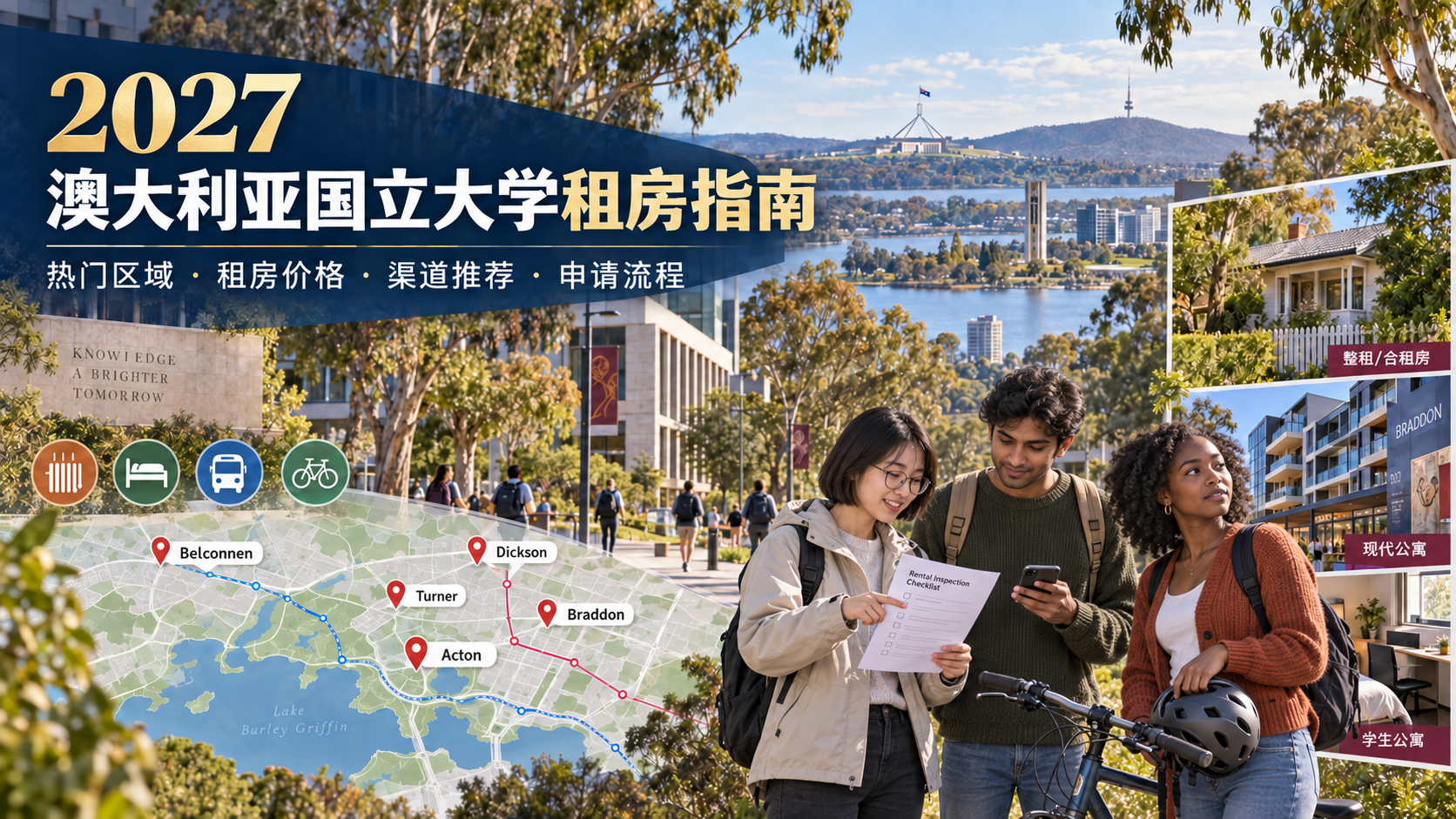 澳大利亚国立大学租房指南：价格行情、热门区域、渠道推荐与申请流程详解-异乡好居