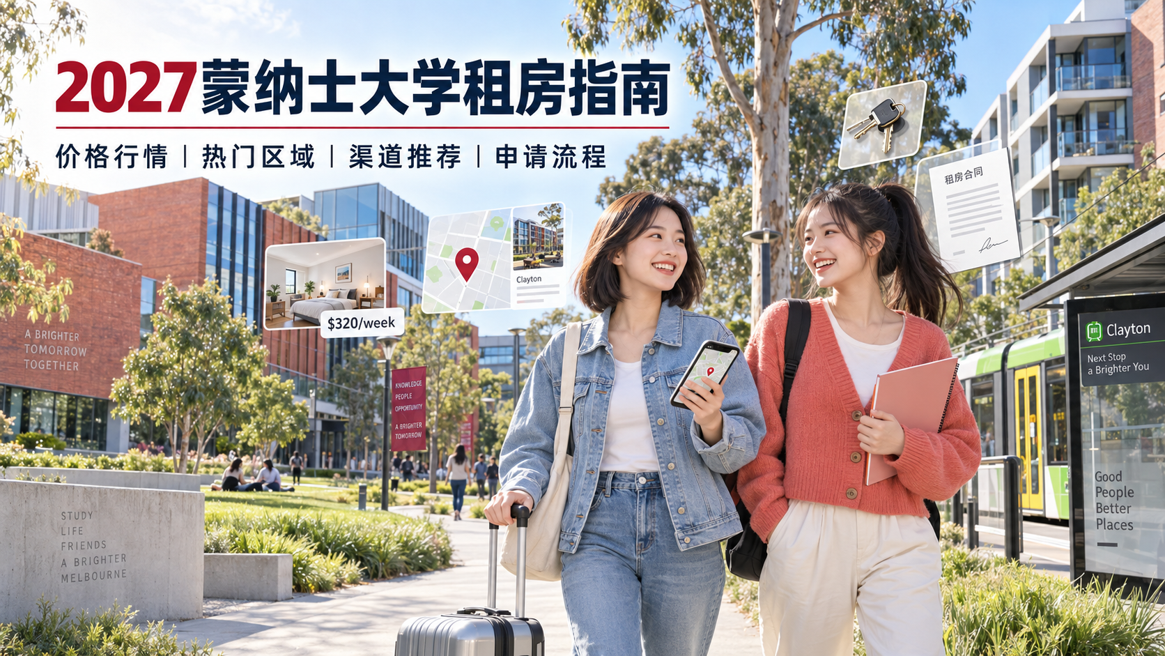 蒙纳士大学租房指南:价格行情 热门区域、渠道推荐与申请流程详解-异乡好居